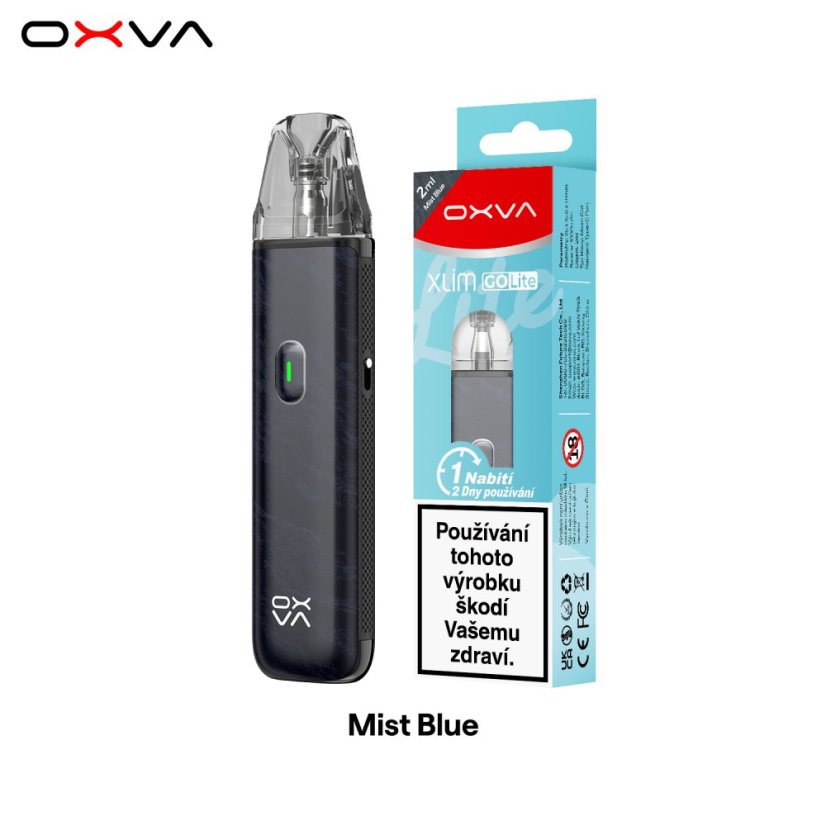 OXVA Xlim Go Lite elektronická cigareta 1000mAh Mist Blue OXVA Xlim Go Lite elektronická cigareta 1000mAh Mist Blue
