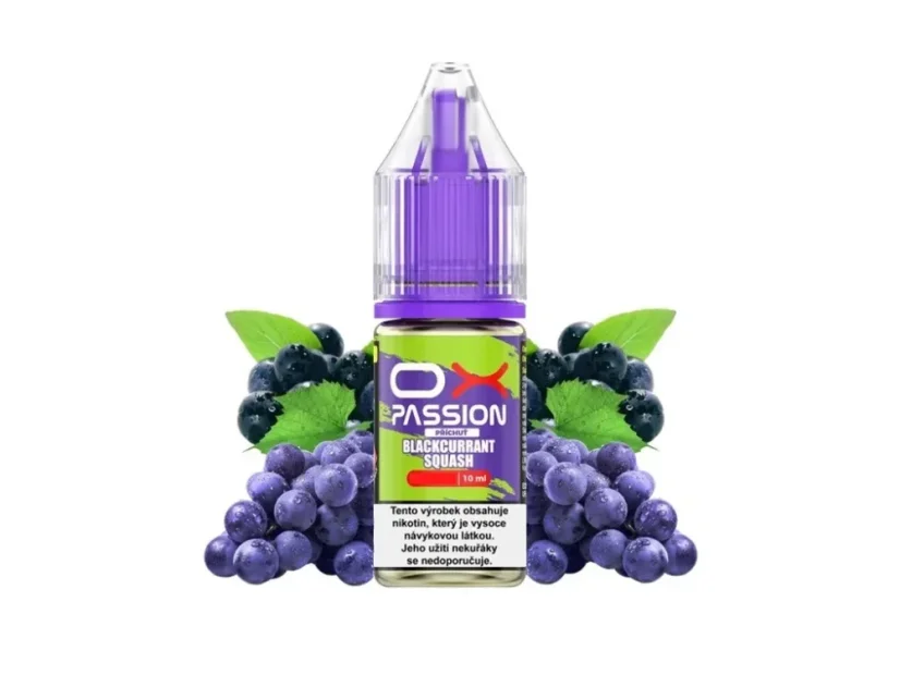 Liquid OXVA OX PASSION Salts Blackcurrant Squash 10ml - 20mg CZ Liquid OXVA OX PASSION Salts Blackcurrant Squash 10ml - 20mg CZ