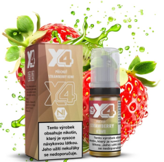 Liquid X4 Bar Juice - Jahoda a kiwi (Strawberry Kiwi) 10ml - 20mg