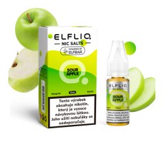 Liquid ELFLIQ Nic SALT Sour Apple 10ml - 10mg