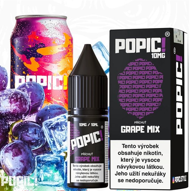 Liquid POPIC! Salt Grape Mix 10ml-20mg Liquid POPIC! Salt Grape Mix 10ml-20mg