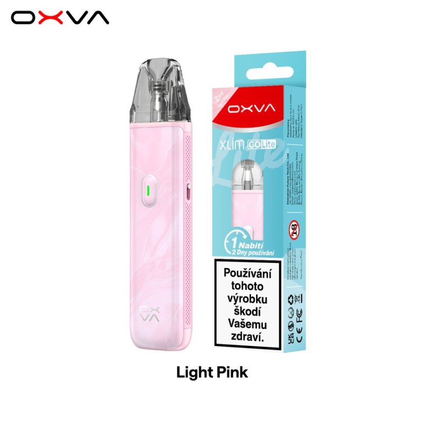 OXVA Xlim Go Lite elektronická cigareta 1000mAh Light Pink