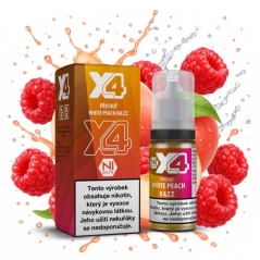 Liquid X4 Bar Juice - Broskev a malina (White Peach Razz) 10ml - 20mg