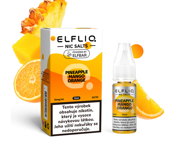 Liquid ELFLIQ Nic SALT Pineapple Mango Orange 10ml - 10mg