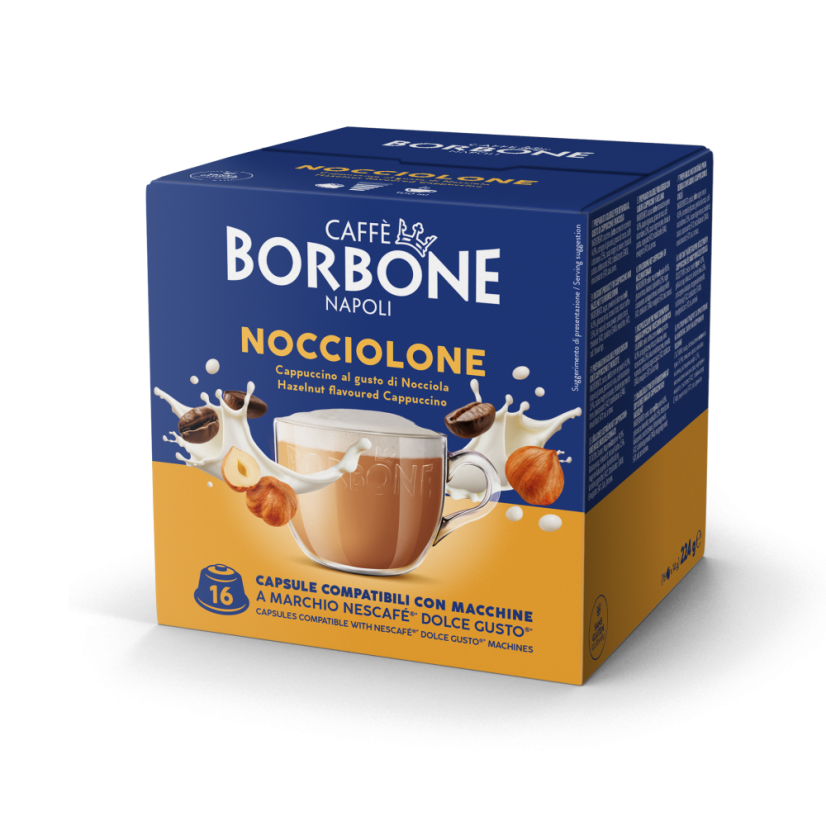 Caffe Borbone Oříškové Cappuccino kapsle do Dolce Gusto® 16 Ks