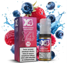Liquid X4 Bar Juice - Borůvka a malina (Blue Sour Raspberry) 10ml - 20mg