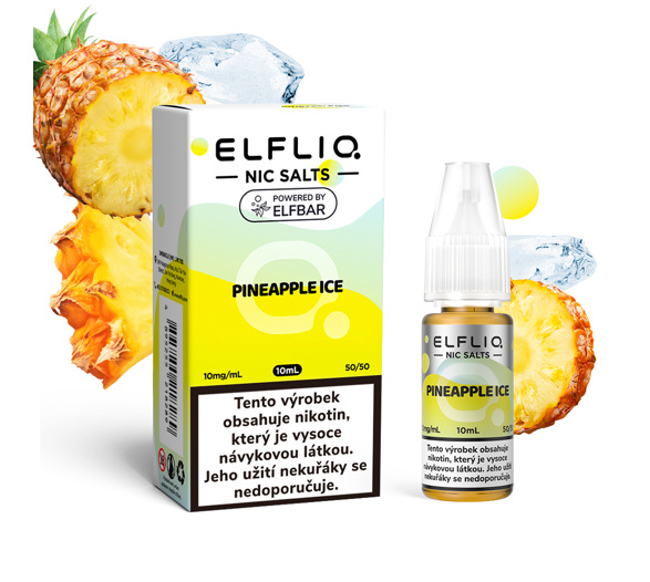 Liquid ELFLIQ Nic SALT Pineapple Ice 10ml - 10mg Liquid ELFLIQ Nic SALT Pineapple Ice 10ml - 10mg