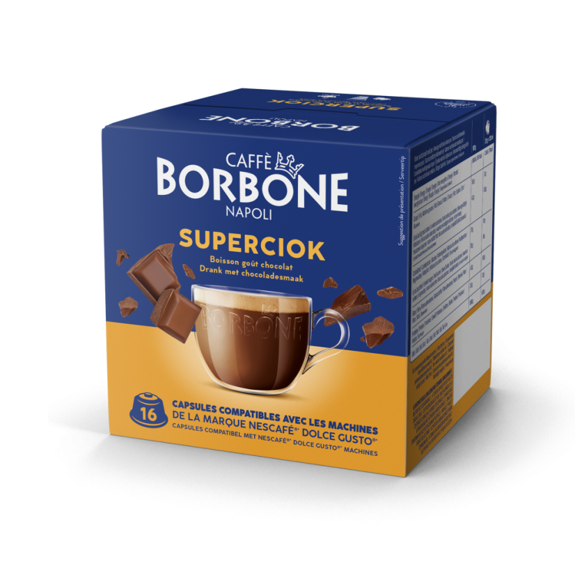 Caffe Borbone Mléčná čokoláda kapsle do Dolce Gusto® 16 Ks Caffe Borbone Mléčná čokoláda kapsle do Dolce Gusto® 16 Ks