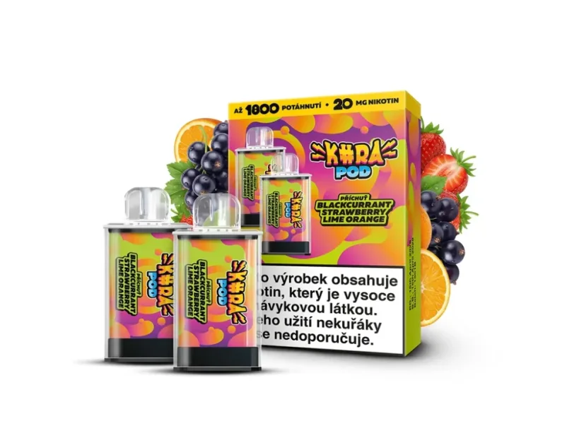 KURA POD BLACKCURRANT STRAWBERRY LIME ORANGE