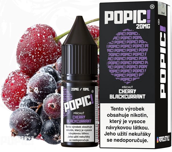Liquid POPIC! Salt Cherry Blackcurrant 10ml-20mg Liquid POPIC! Salt Cherry Blackcurrant 10ml-20mg