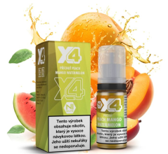 Liquid X4 Bar Juice - Broskev, mango a meloun (Peach Mango Watermelon) 10ml - 20mg